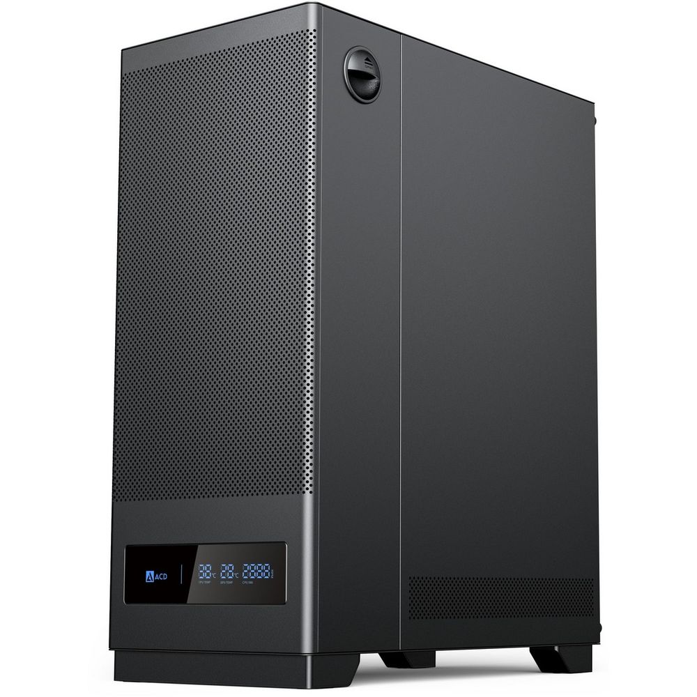 Корпус для ПК ACD Citadel 108DB ATX, Type-C + 2 X USB ports + HD audio combo, Mesh, TG, Black — изображение 3