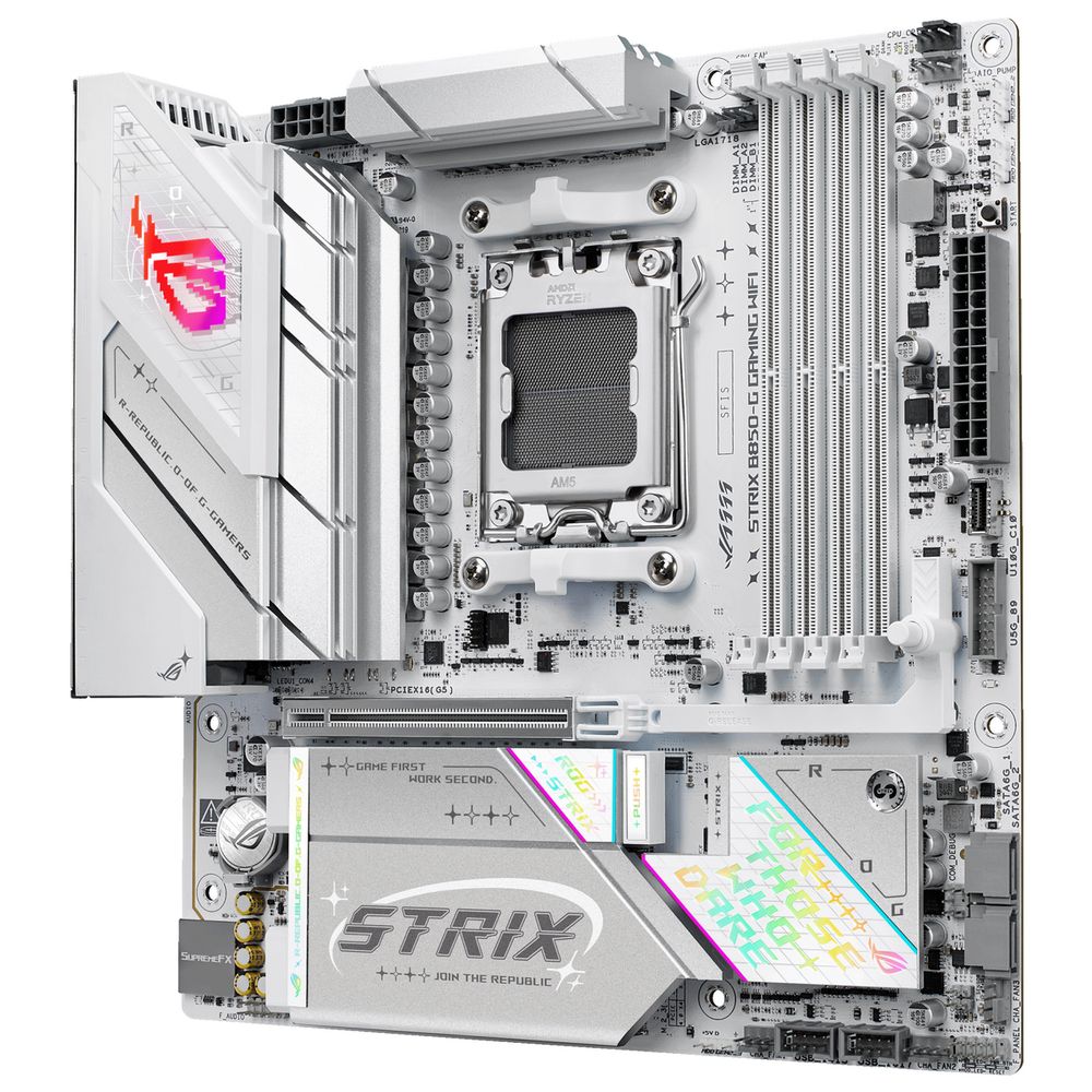 Материнская плата ASUS ROG STRIX B850-G GAMING WIFI AM5 micro-ATX 4xDDR5 PCIEx16 4xM.2 2xUSB-C DP HDMI 2.5GLAN Wi-Fi 7 — изображение 4