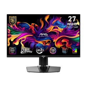Монитор 26.5" MSI MAG 271QP QD-OLED X28  QD-OLED, 2560x1440, 280Hz, 0,03ms, 250сd/m, 1500000:1, HDR10 | 2xHDMI(2.1), DP(1.4a), Type-C(PD-15W) | HAS, Pivot, Swivel, InPSU, , Vesa 100, Black