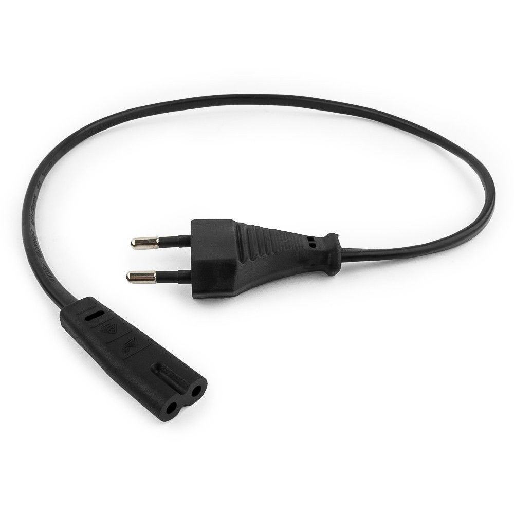 Кабель питания для аудио/видео техники Cablexpert PC-184-VDE-0.5M 0,5м, S52 - C7, VDE, 2х0,75, черный, пакет — изображение 2