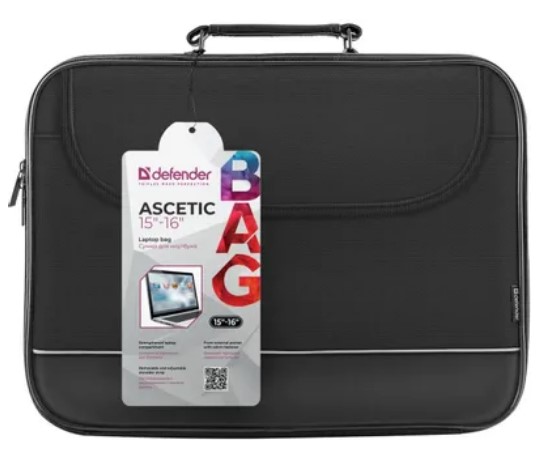 Сумка для ноутбука ASCETIC 15-16" BLACK 26019 DEFENDER — изображение 5