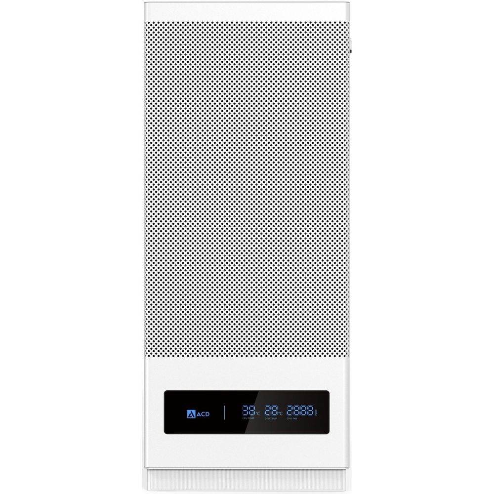 Корпус для ПК ACD Citadel 108DW ATX, Type-C + 2 X USB ports + HD audio combo, Mesh, TG, White — изображение 5