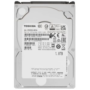 Жесткий диск серверный Toshiba Enterprise Peformance AL15SEB18EQ 1.8TB 2.5" SAS 12Gb/s, 10500rpm, 128MB, 512e, Bulk {40}