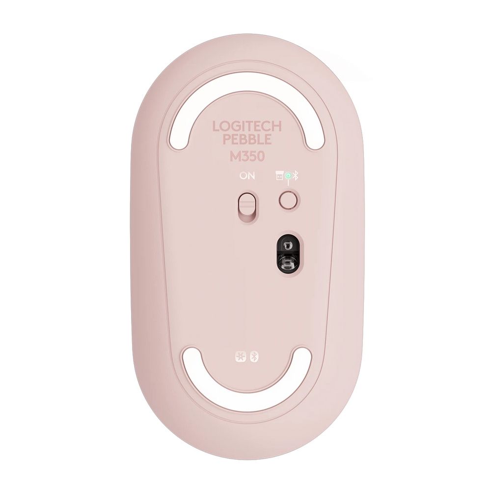 Мышь беспроводная Logitech Pebble M350 Pink розовая, оптическая, 1000dpi, 2.4GHz, USB-ресивер, бесшумная, под обе руки — изображение 5