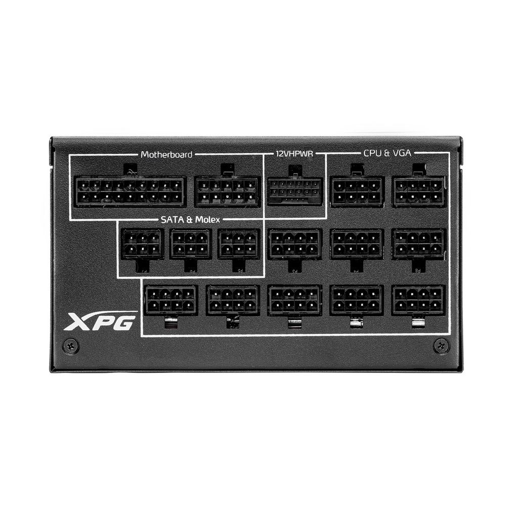 Блок питания XPG CYBERCORE II 1300W 80+ Platinum, полностью модульный — изображение 5