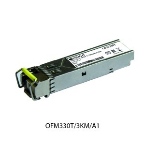 Трансивер WDM SFP, 1000Base-BX-D (Simplex SC), Tx:1550 нм, Rx:1310 нм, для одномодового кабеля, до 3 км