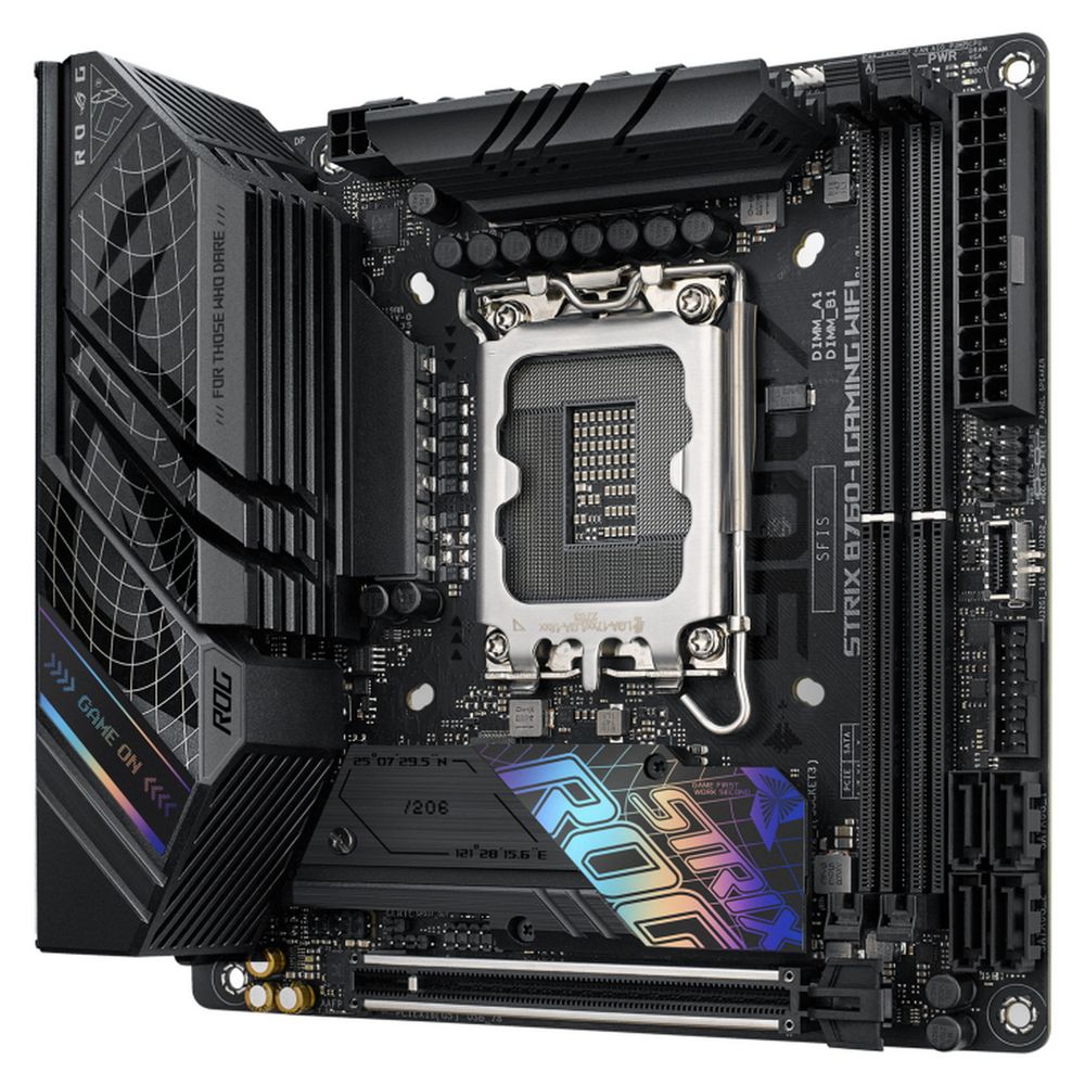 Материнская плата ASUS ROG STRIX B760-I GAMING WIFI LGA1700 mini-ITX 2xDDR5 PCIEx16 2xM.2 2хUSB-C DP HDMI 2.5GLAN Wi-Fi 6Е — изображение 3