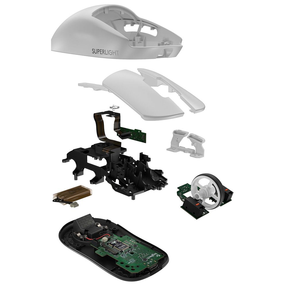 Мышь игровая беспроводная Logitech G Pro X Superlight 2, White, 910-006638 — изображение 7
