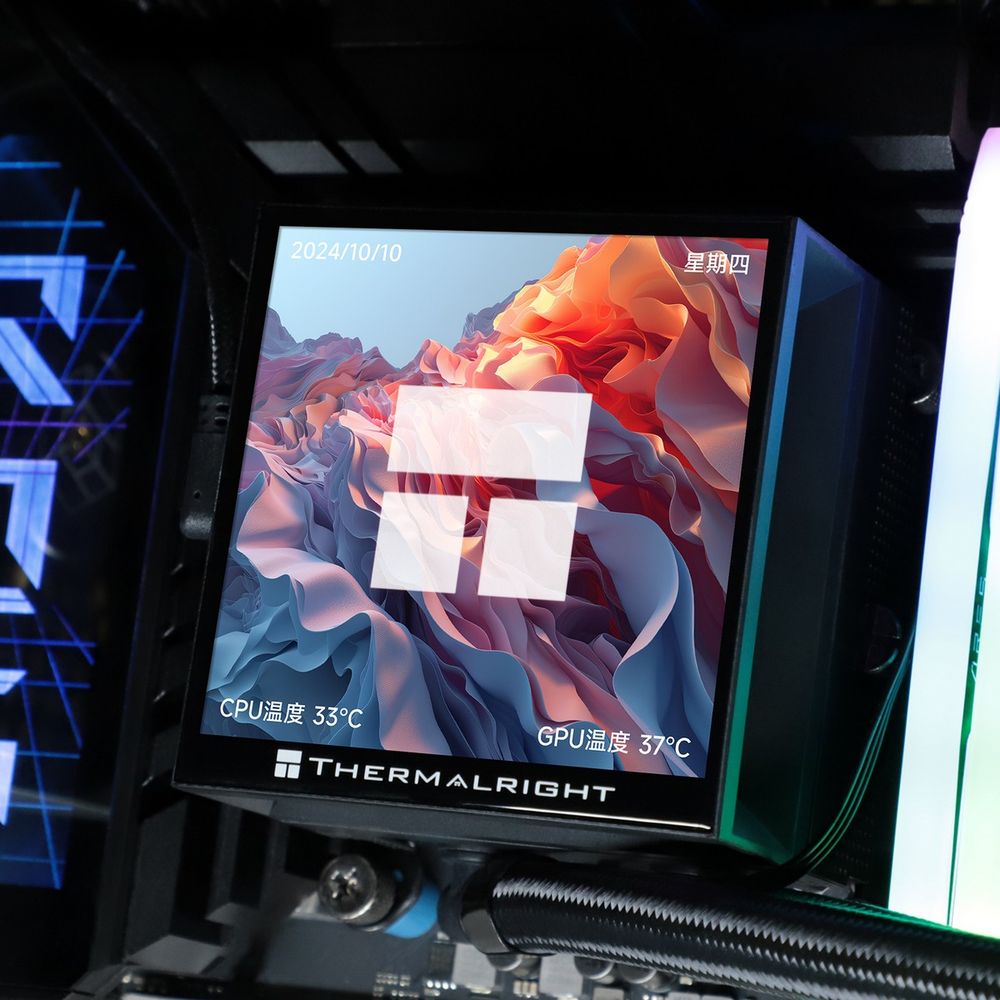 Жидкостная система охлаждения Thermalright Cooler Hyper Vision 360 Argb Black/ Display/ all Intel/AMD — изображение 11