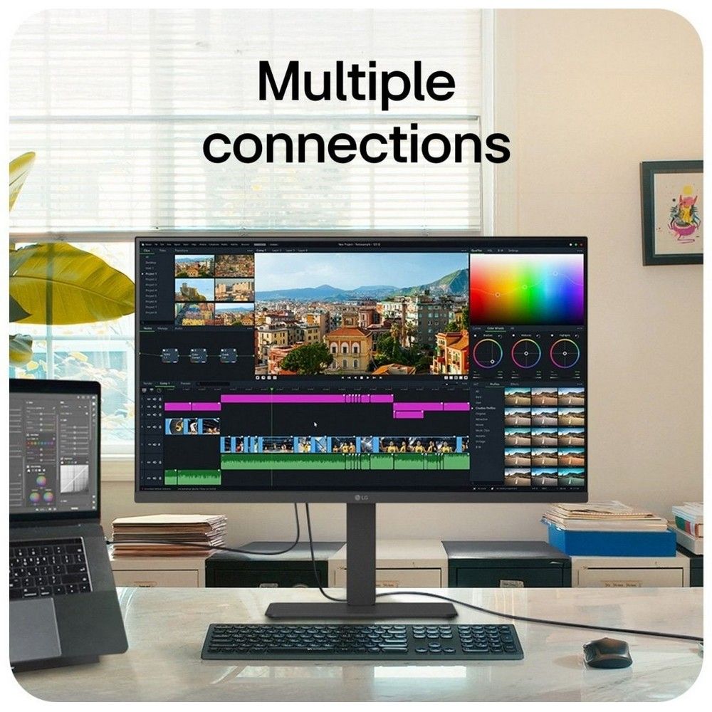 Монитор 31.5" LG 32U720A-B VA, 3840x2160, 60Hz, 5ms, 250сd/m, 3000:1, HDR10 | 2xHDMI(2.0), DP(1.4), Type-C(PD-90W), 2xUSB3.0 | HAS, Swivel, ExPSU, Speakers, Vesa 100, Black — изображение 16