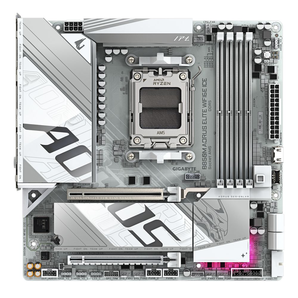 Материнская плата Gigabyte B850M AORUS ELITE WIFI6E ICE, RTL — изображение 3