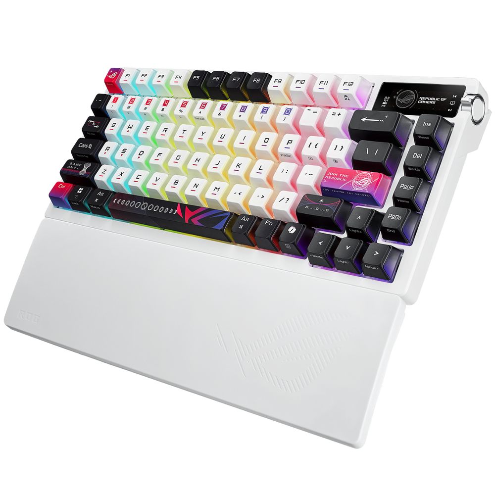 Клавиатура ASUS M704 ROG AZOTH X ROG NX Snow PBT 75% USB 2.4GHz BT — изображение 3
