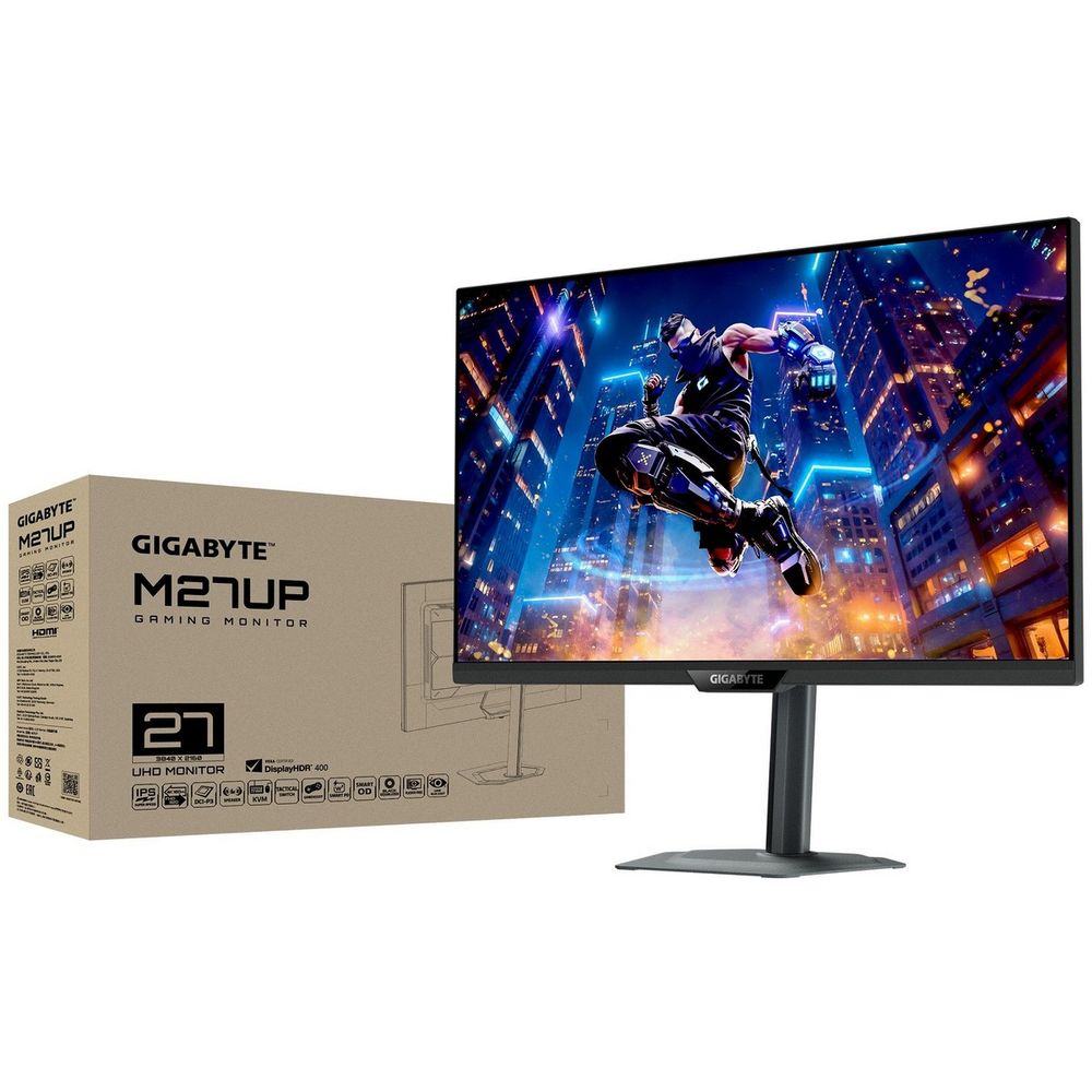 Монитор 27" Gigabyte M27UP EK Black (IPS, 3840x2160, 160Hz, 1мс, 350cd/m, 1000:1, 2xHDMI-2.1, DP-1.4, 4xUSB3.2, USB Type-C) — изображение 7