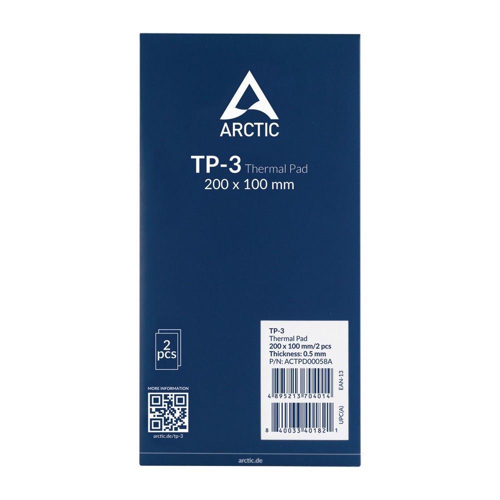 Термопрокладка Arctic Cooling Thermal pad 200x100mm, 0,5mm - 2 Pack TP-3 (ACTPD00058A) — изображение 5
