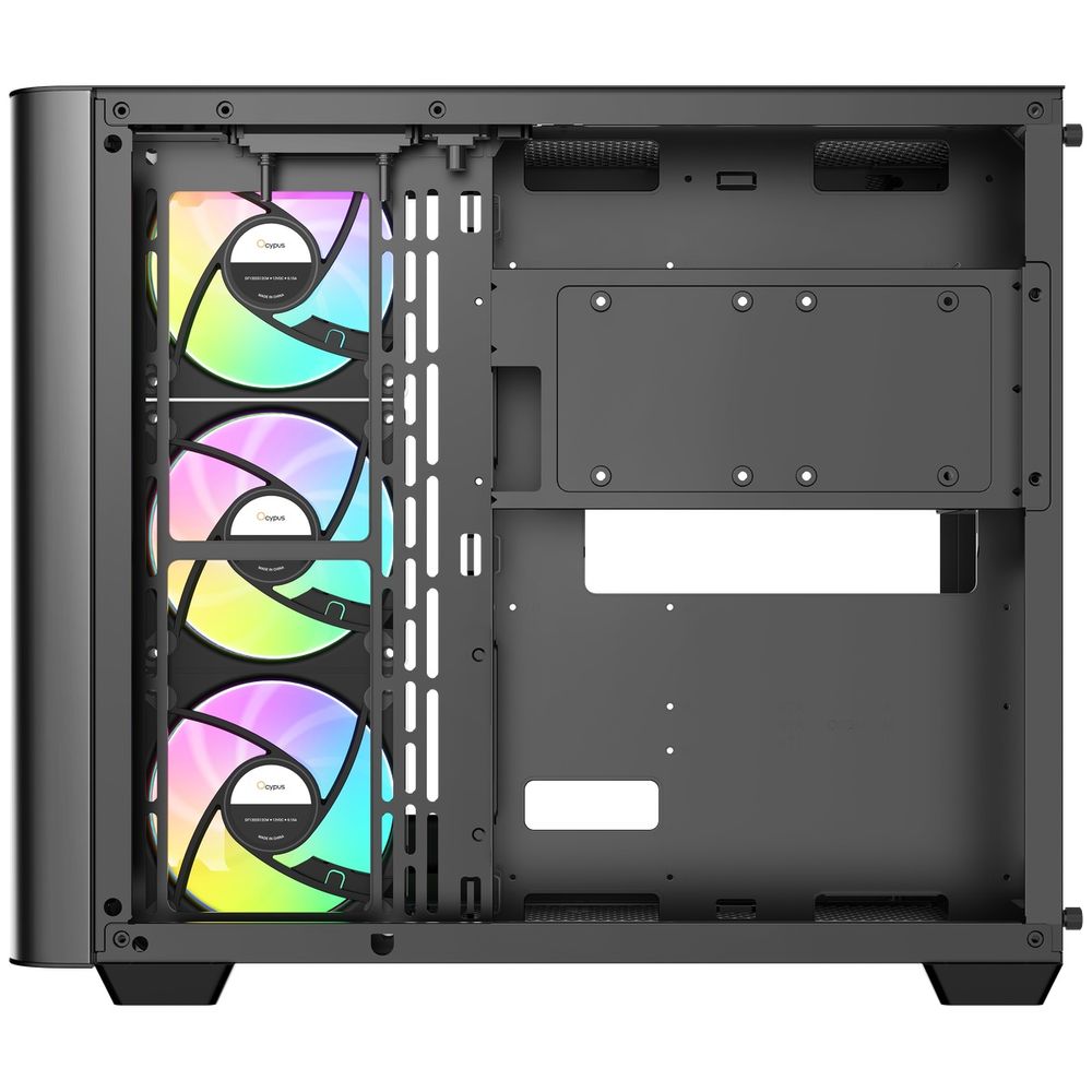 Корпус для ПК Ocypus Iota-C70-BKD400CD-GL Case Iota C70 BK Curve ARGB Digital ATX / win / black / — изображение 6