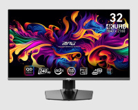 Монитор MSI 31,5" MPG 321URX QD-OLED, 16:9, QD-OLED, UHD, 0,03ms, 250cd, 240Hz, HDMI, 1xDP, USB, USB-C, HAS