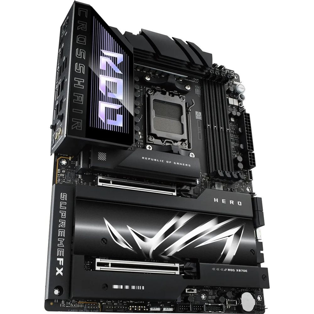 Материнская плата ASUS ROG CROSSHAIR X870E HERO AM5 ATX 4xDDR5 2xPCIEx16 5xM.2 4xUSB-C HDMI 2.5GLAN 5GLAN Wi-Fi 7 — изображение 6