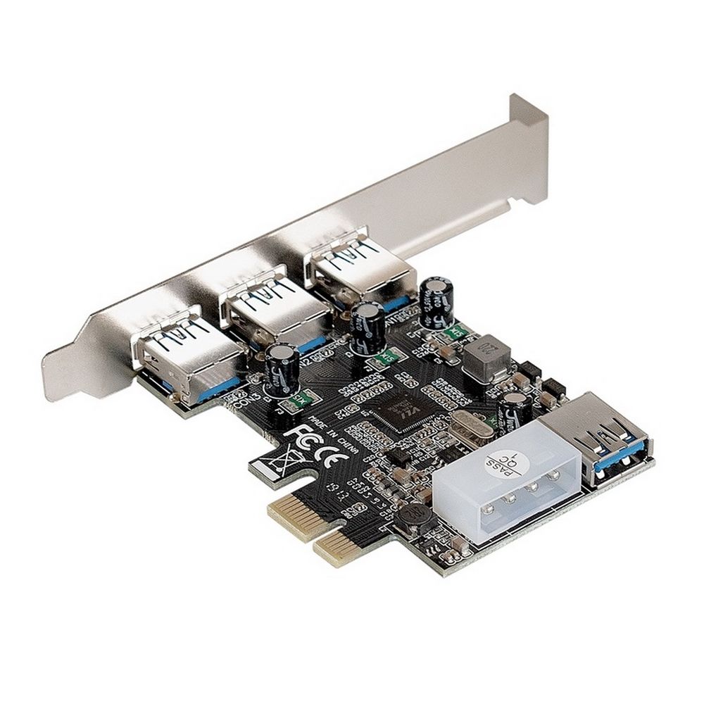 Контроллер Exegate Контроллер ExeGate EXE-367 (PCI-E x1 v2.0, 3*USB3.0 ext. + 1*USB3.0 int., разъем доп.питания, VIA Labs Chipset VL805) — изображение 3