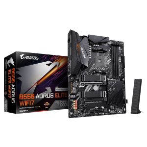 Материнская плата Gigabyte B550 AORUS ELITE WIFI7 B550, AM4, 4*DDR4, 3*PCIEx16, 1*PCIEx1, 2xM.2, 1*TypeC, 5*USB3.2Gen2, 3*USB3.2Gen1, 6*USB2.0, 4xSATA3.0, 2.5G, DP, HDMI, ATX, RTL