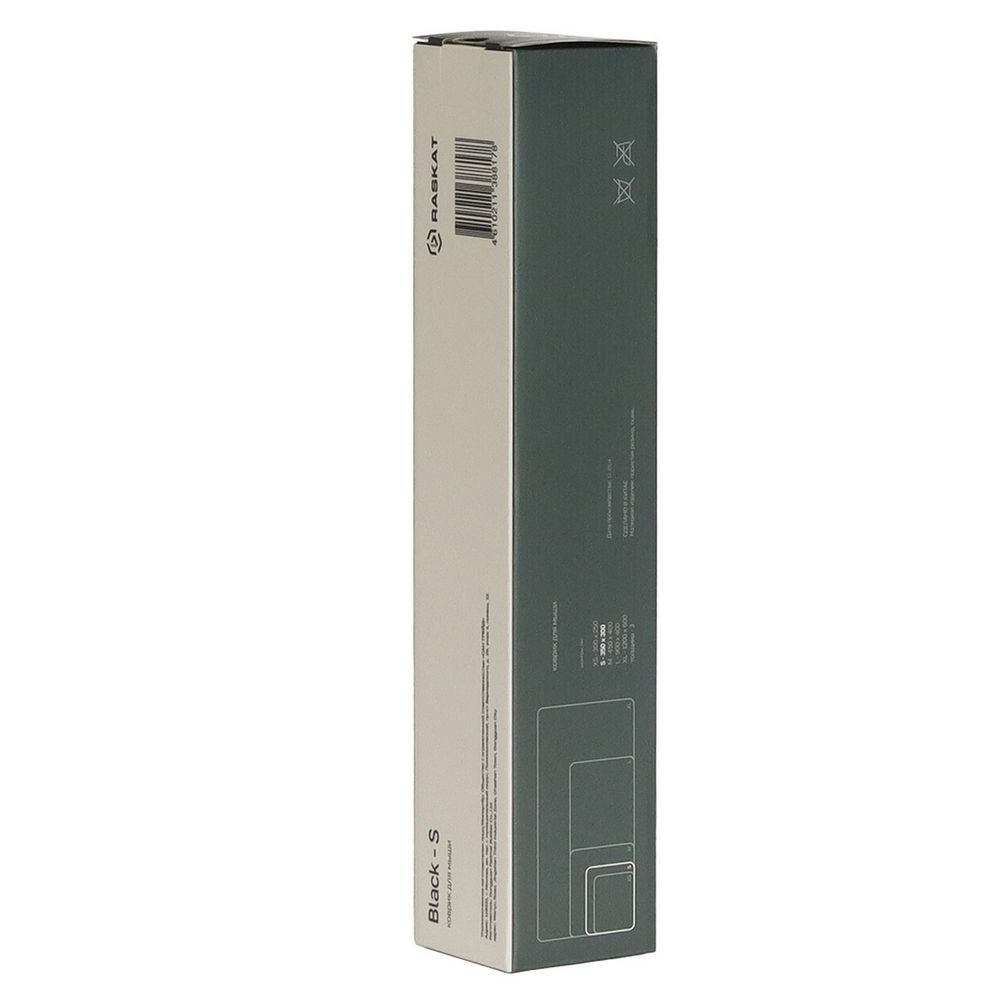 Коврик для мышки Raskat Black S (350*300, резина+ткань, прошитый край) — изображение 5