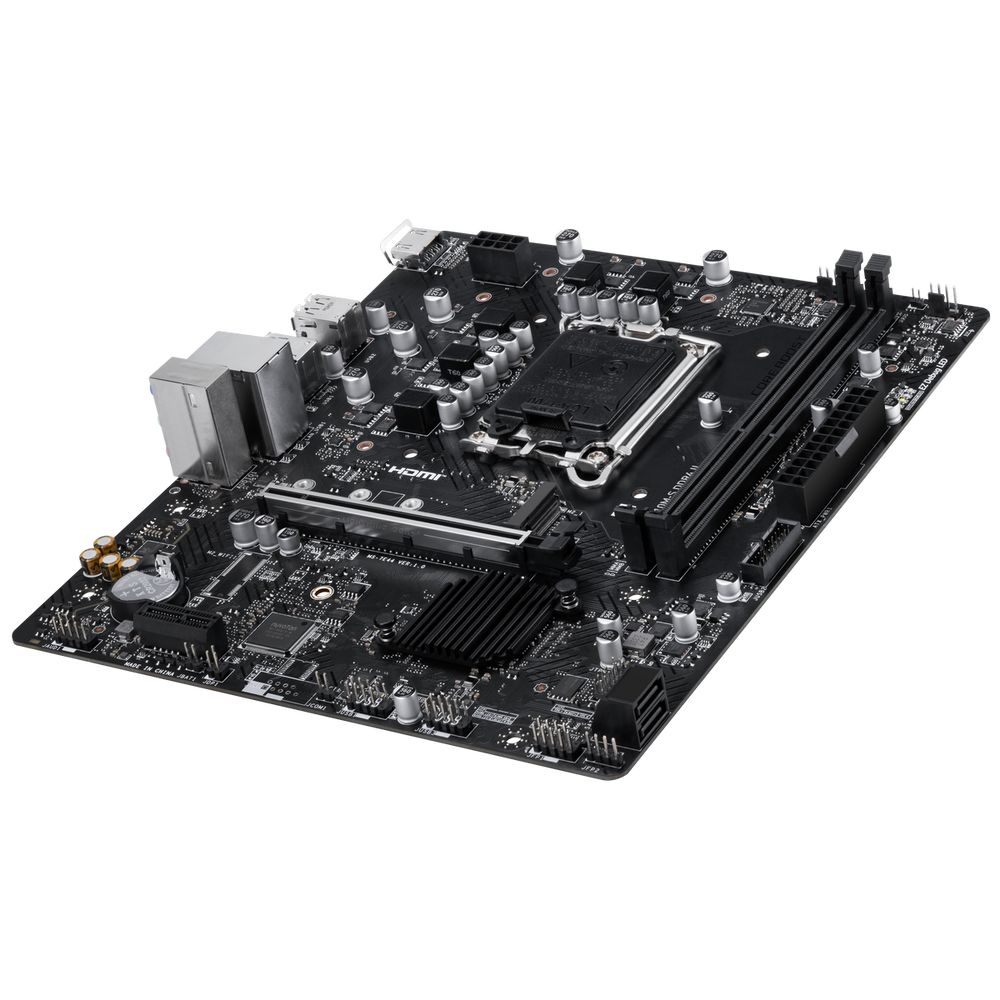 Материнская плата MSI PRO H610M-S DDR4 II H610, LGA1700, 2*DDR4, 1*PCIEx16, 1*PCIEx1, 1*M.2, 4*USB3.2Gen1, 8*USB2.0, 2*SATA3.0, 1G, HDMI, M-ATX, RTL — изображение 5