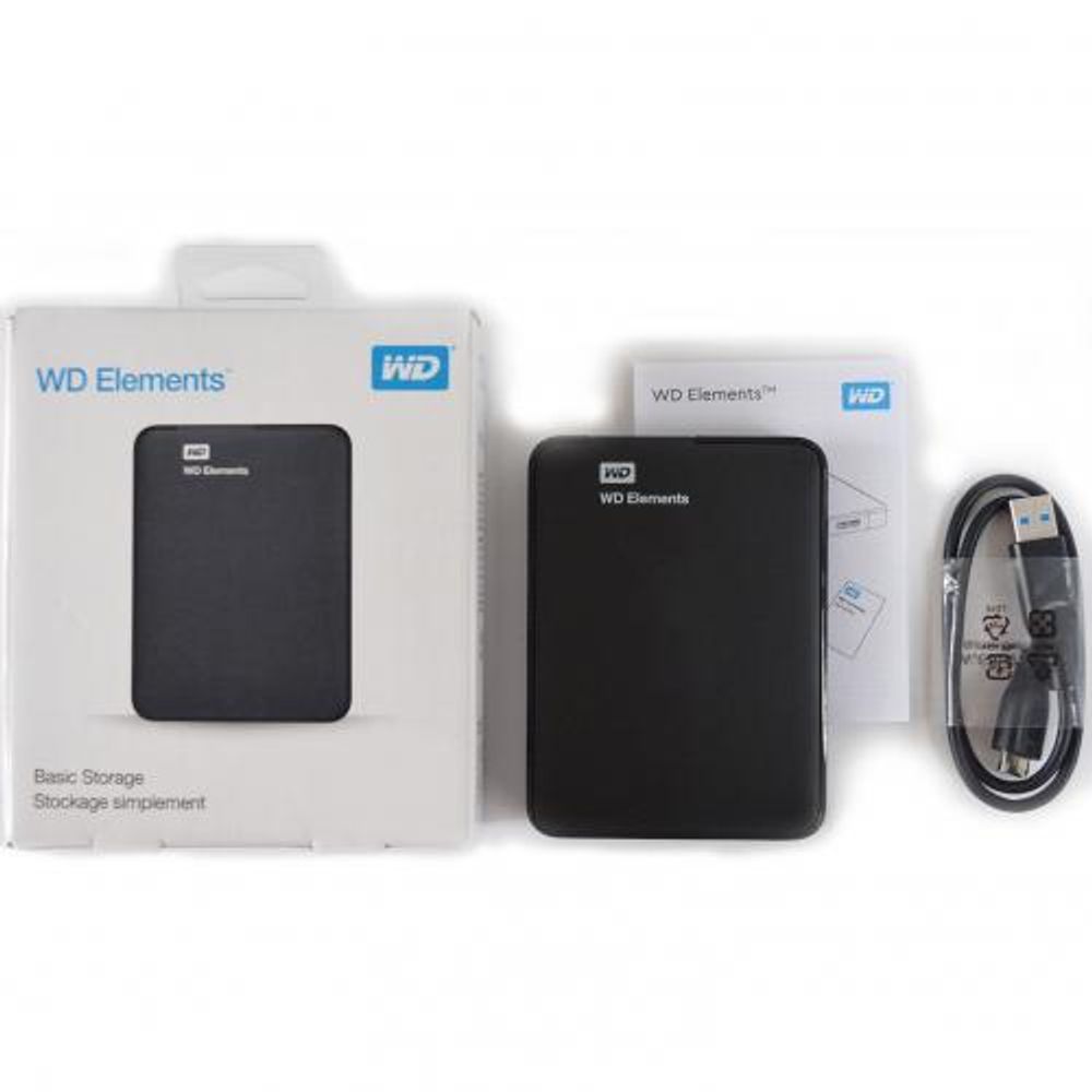 Жесткий диск внешний Western Digital Elements Portable WDBUZG0010BBK-WESN (Black) 1TB 2,5" USB 3.0 External / — изображение 4