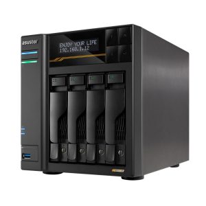 Платформа СХД ASUSTOR AS6804T 4 Bay (Max.16) 4xM.2 2x5GLAN 2x10GLAN 16GB (Max.64GB) DDR5 2xUSB-C 3xUSB