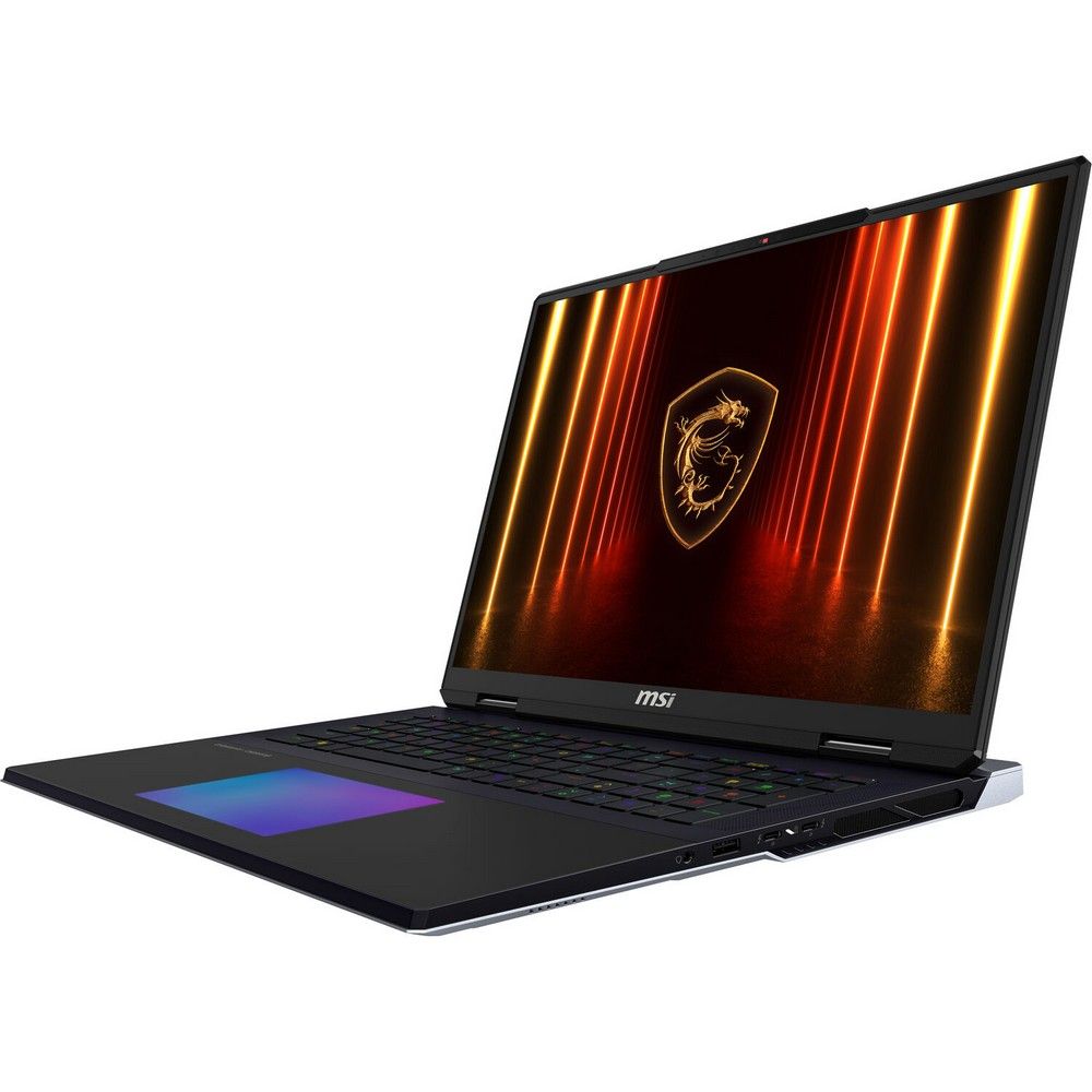 Ноутбук MSI Titan 18 HX AI A2XWJG-206RU Intel Core Ultra 9 285HX/64Gb (2*32 D5)/SSD4Tb/RTX5090 24Gb (175W)/18"/IPS/MiniLED/WQUXGA/3840x2400/120Hz/Win11/RJ-45/Black/3.6kg — изображение 5