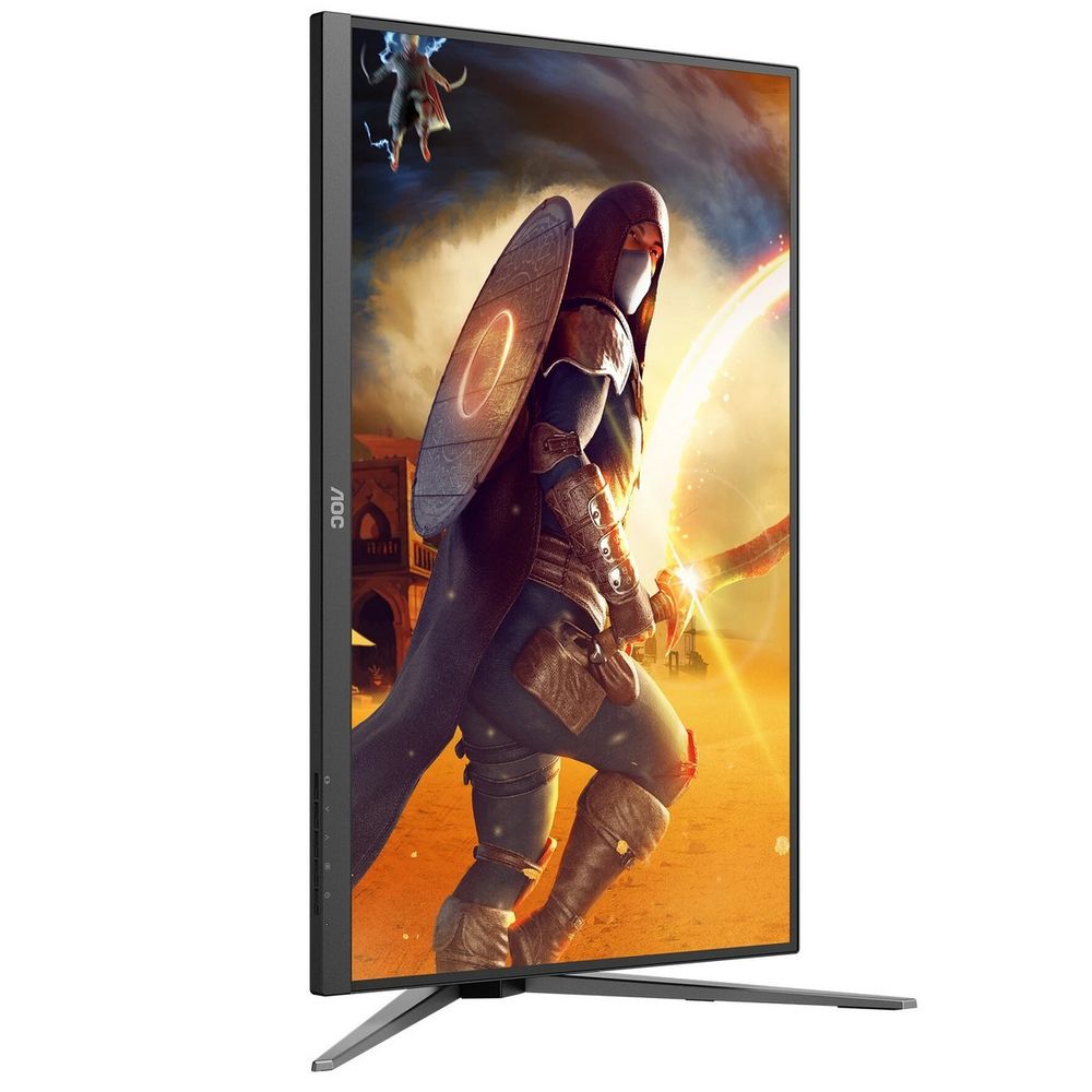 Монитор 27" AOC Q27G4S IPS, 2560x1440, 300Hz, 1ms, 450сd/m, 1500:1, HDR10 | 2xHDMI(2.1), DP(1.4) | HAS, Pivot, Swivel, InPSU, Vesa 100, Black/Red — изображение 5