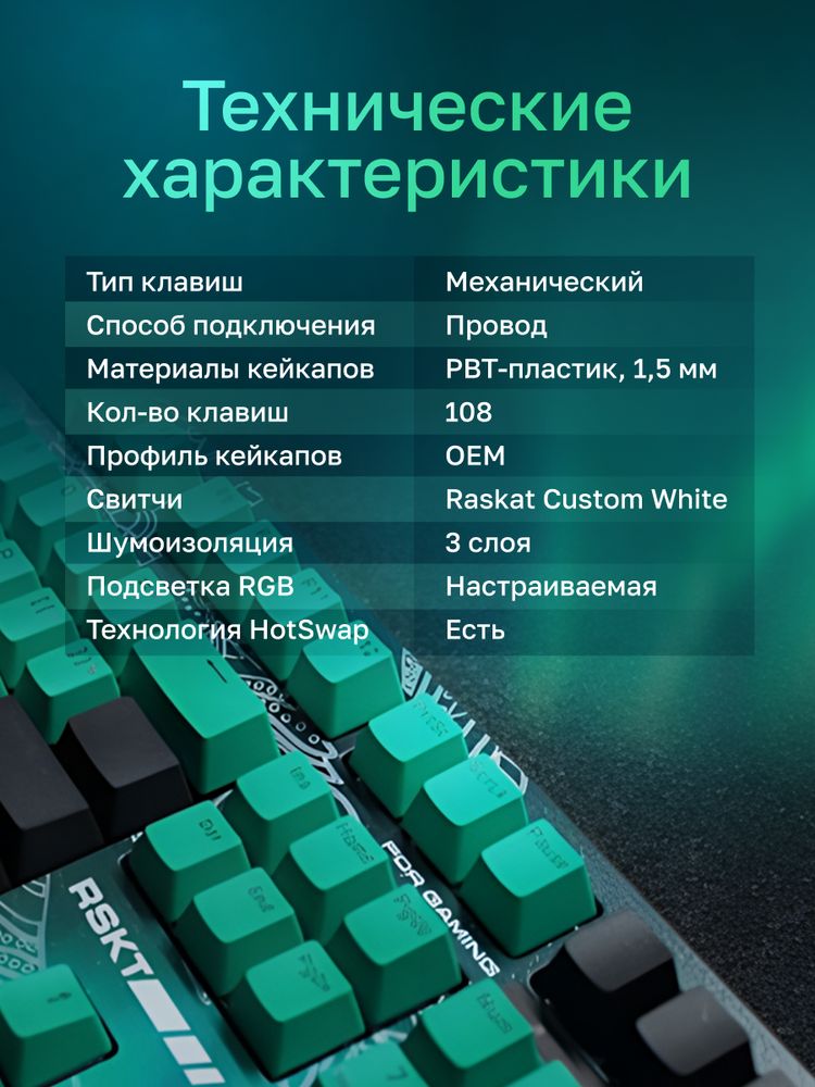 Клавиатура Raskat KM002 — изображение 12