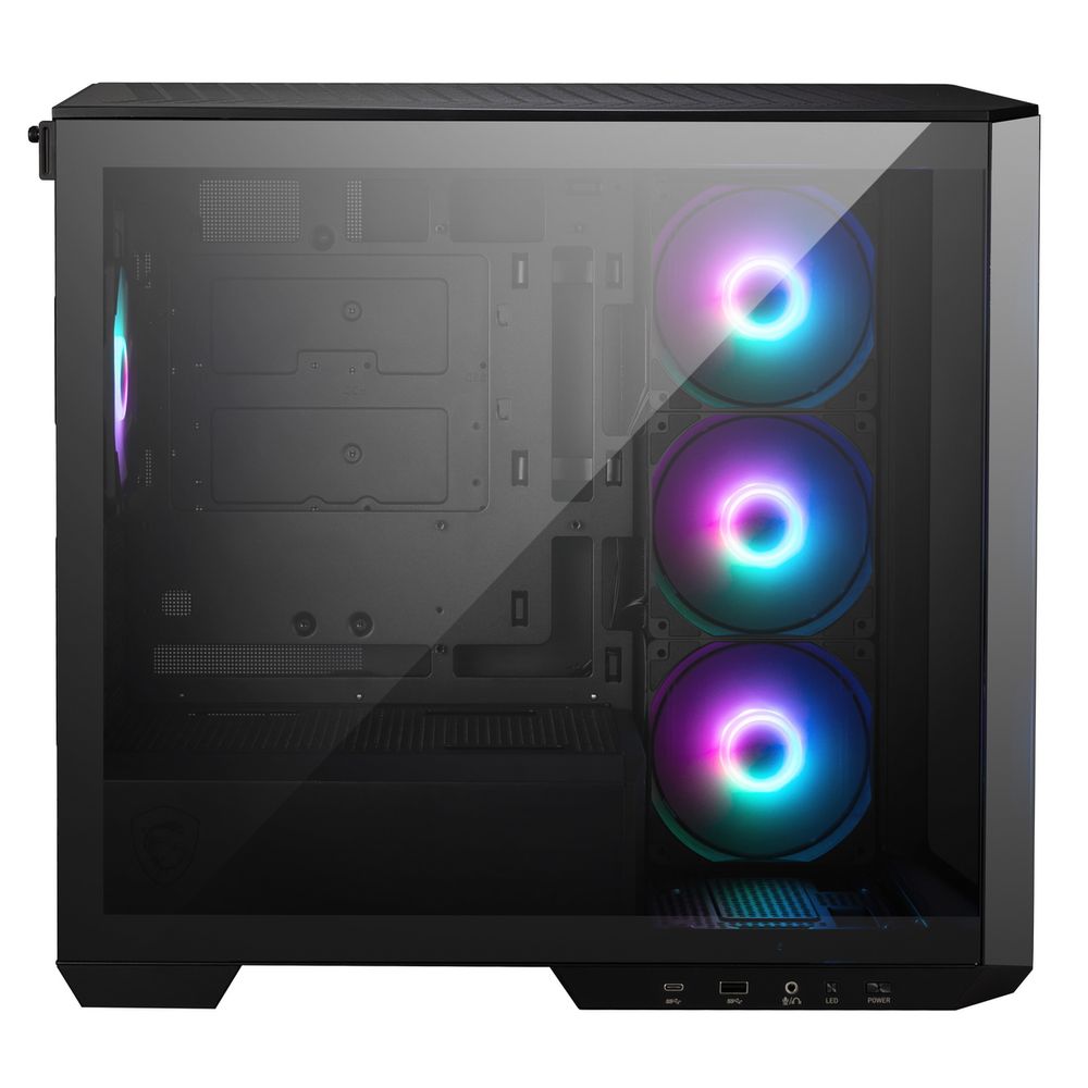Корпус MSI MAG Pano M100R PZ , Micro-ATX, 1xUSB 3.2 Gen 1, 1xUSB 3.2 Gen2 Type-C, 4x120mm ARGB Fan, ARGB+PWM Control Board, TG — изображение 5