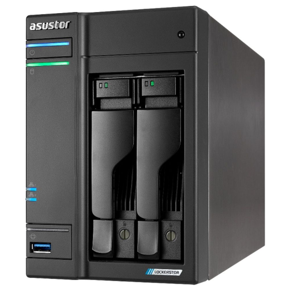 Платформа СХД ASUSTOR AS6702T V2 2 Bay 4xM.2 2x5GLAN 4GB (Max.16GB) DDR4 2xUSB HDMI (90IX01N1-BW3S60) — изображение 2