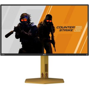Монитор 24.5" AOC CS25G IPS (Fast IPS), 1920x1080, 300Hz, 1ms, 400сd/m, 1000:1, 2xHDMI(2.0), DP(1.4), Pivot, InPSU,, Vesa 100, Black/Orange