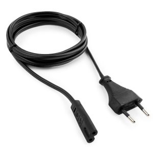 Кабель питания для аудио/видео техники Cablexpert PC-184-VDE-0.5M 0,5м, S52 - C7, VDE, 2х0,75, черный, пакет