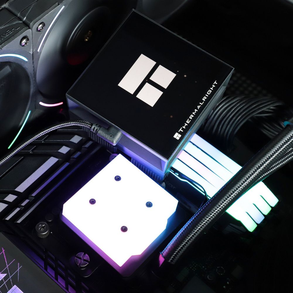 Жидкостная система охлаждения Thermalright Cooler Hyper Vision 360 Argb Black/ Display/ all Intel/AMD — изображение 9