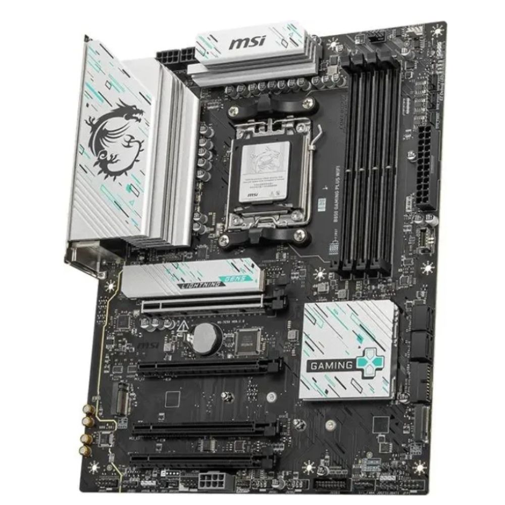 Материнская плата MSI Bad Pack B850 GAMING PLUS WIFI B850, AM5, 4*DDR5, 4*PCIEx16, 3*M.2, 3*TypeC, 1*USB3.2Gen2, 5*USB3.2Gen1, 8*USB2.0, 4*SATA3.0, 5G, DP, ATX, RTL — изображение 3