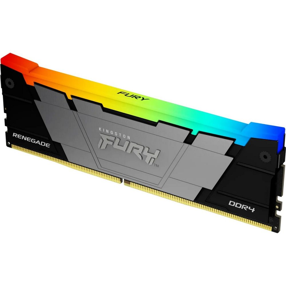 Модуль памяти Kingston 16GB DDR4 3200 FURY Renegade RGB Black XMP Non-ECC Unbuffered DIMM (Kit 2*8gb) 1RX8 16-18-18 1.35V 288-pin 8Gbit — изображение 2