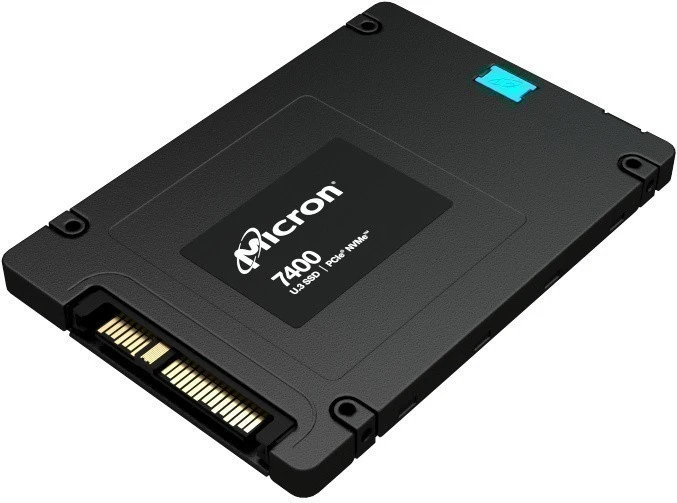 Накопитель SSD PCIE 3.2TB 7400 MAX MTFDKCC3T2TFC-1AZ1ZABYY U.3 NVMe 6600/3500 3DWPD MICRON — изображение 2