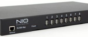 Концентратор сетевой USB, 8*USB 2.0, 1*10/100/1000 Base-T
