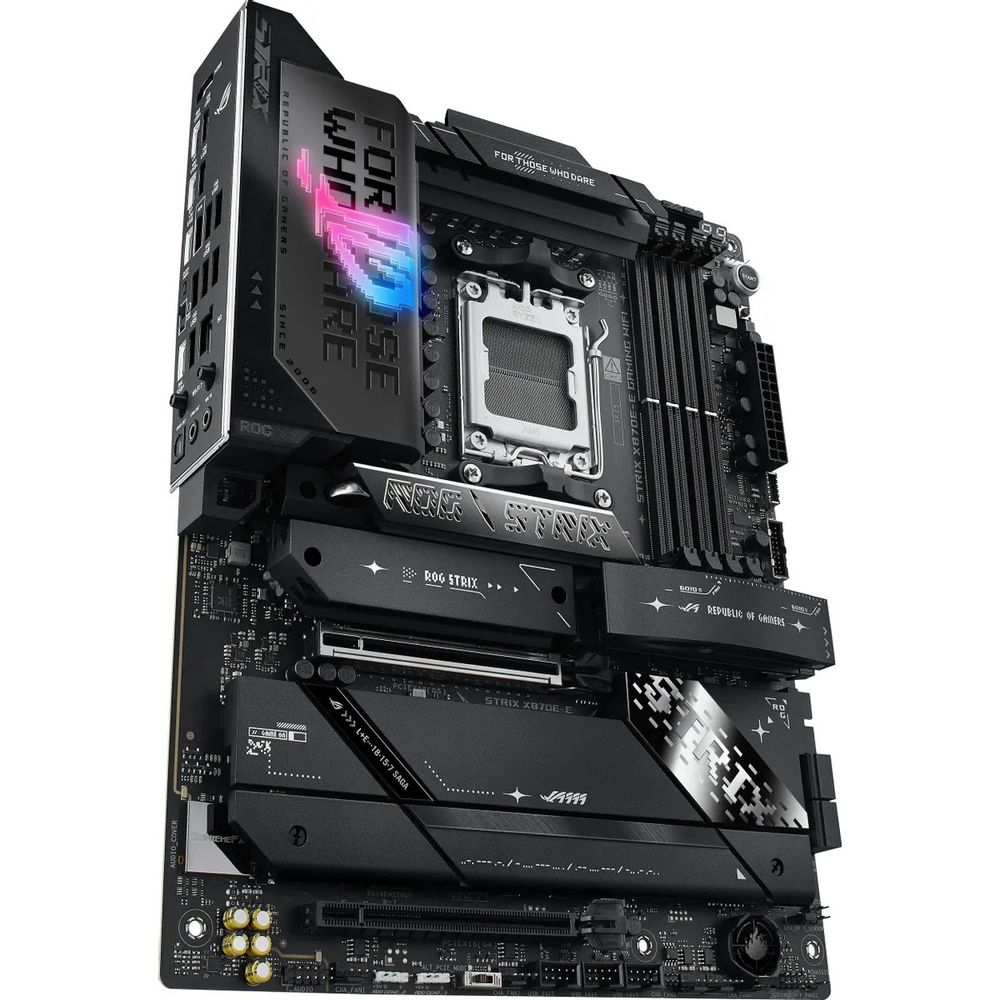 Материнская плата ASUS ROG STRIX X870E-E GAMING WIFI AM5 ATX 4xDDR5 2xPCIEx16 5xM.2 2xUSB-C HDMI 5GLAN Wi-Fi 7 — изображение 3