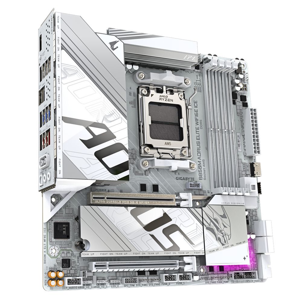 Материнская плата Gigabyte B850M AORUS ELITE WIFI6E ICE, RTL — изображение 2