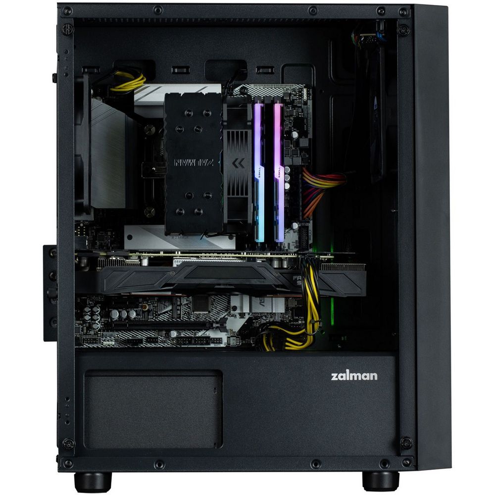 Корпус для ПК Zalman T3 PLUS mATX Mini Tower PC Case, Black fan x2 — изображение 5
