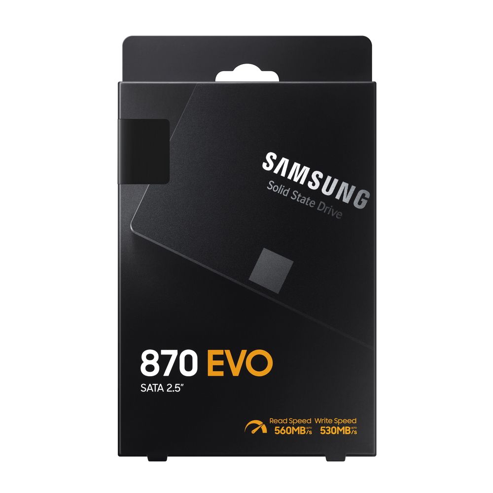 Твердотельный накопитель SSD Samsung 870 EVO MZ-77E250B 250GB 2.5" Client SATA 6Gb/s, 560/530, IOPS 98/88K, MTBF 1.5M, 3D V-NAND TLC, 512MB, 150TBW, 0,33DWPD, RTL (545931) {10} — изображение 4
