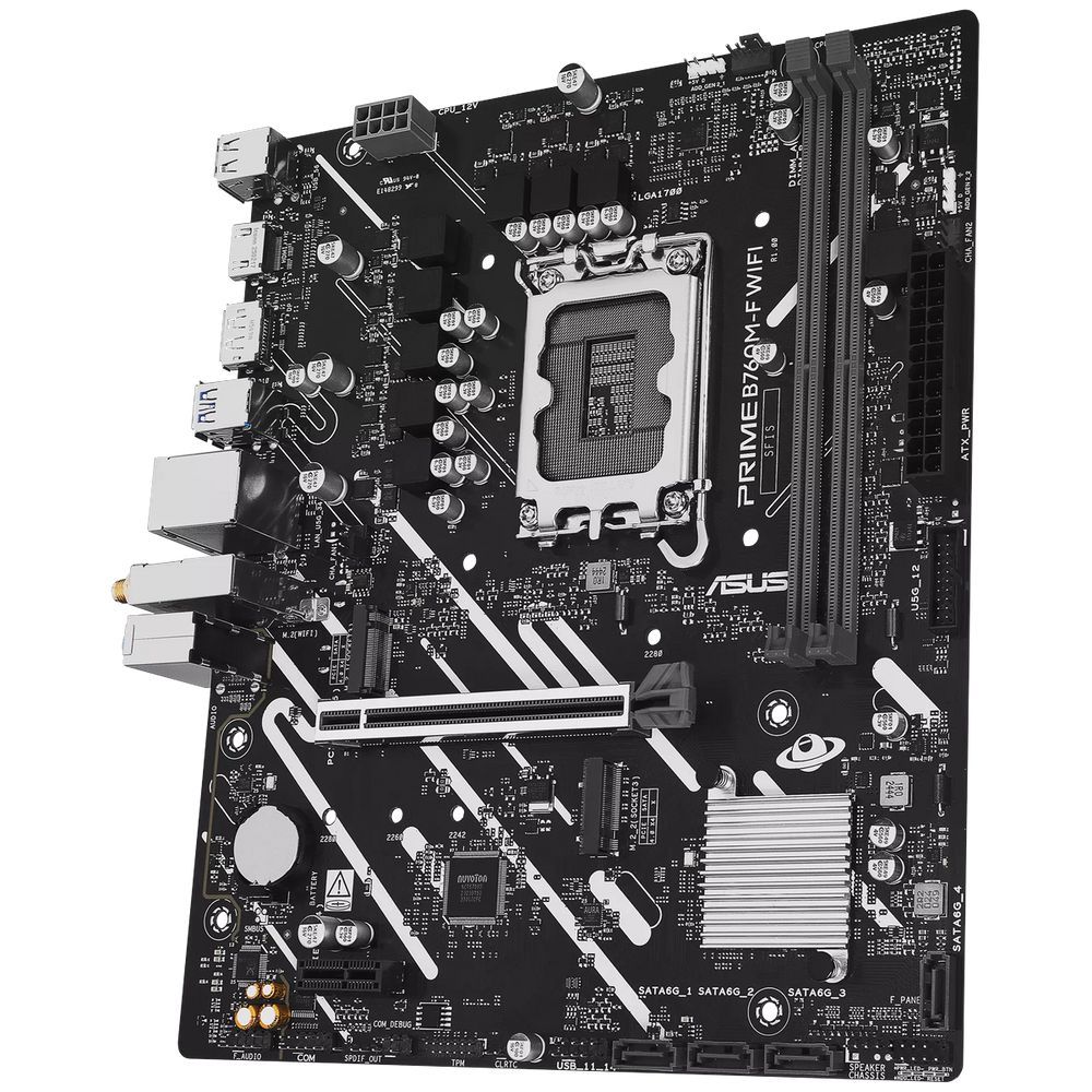 Материнская плата ASUS PRIME B760M-F WIFI LGA1700 mATX 2xDDR5 PCIEx16 PCIEx1 2xM.2 DP HDMI GLAN Wi-Fi 6 — изображение 5