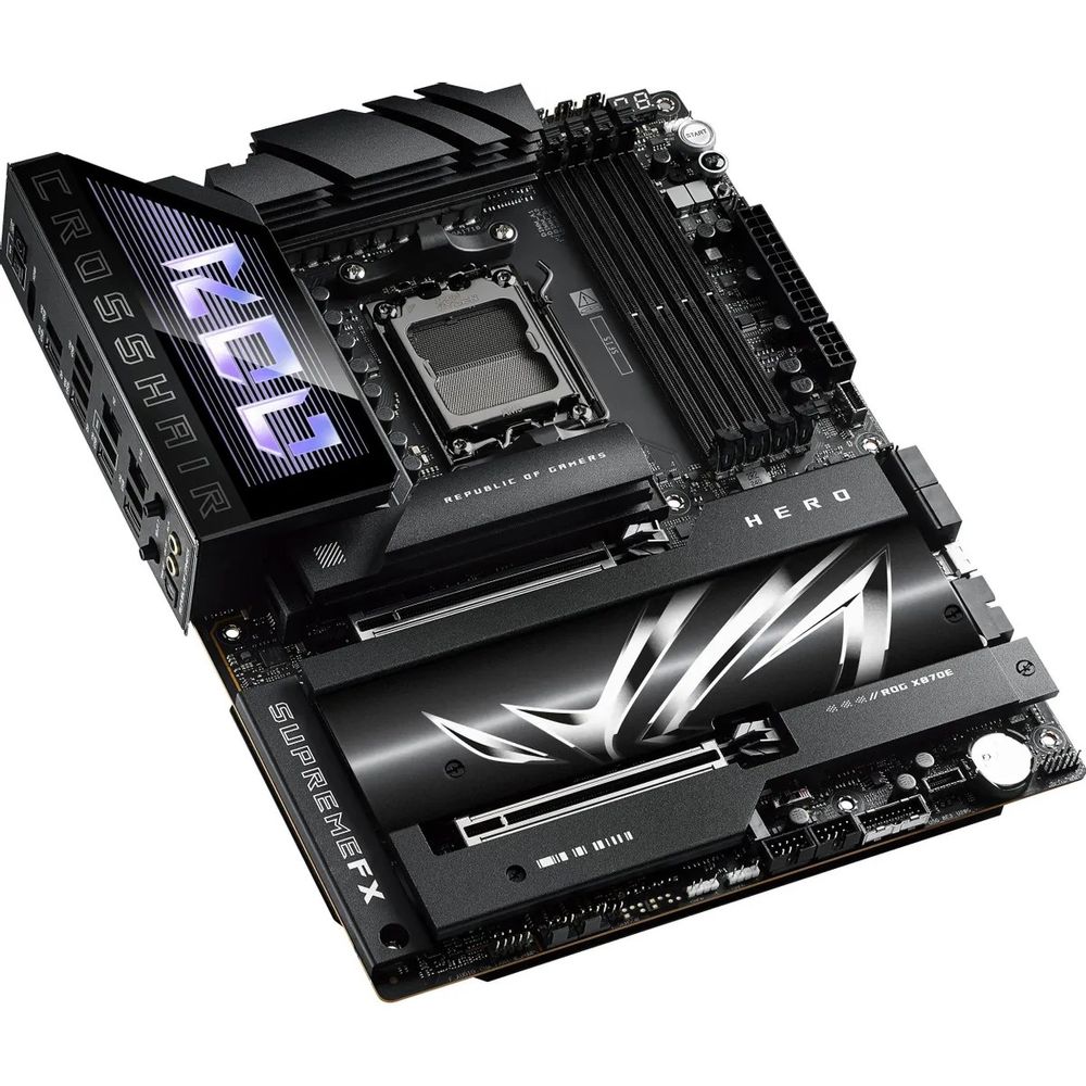 Материнская плата ASUS ROG CROSSHAIR X870E HERO AM5 ATX 4xDDR5 2xPCIEx16 5xM.2 4xUSB-C HDMI 2.5GLAN 5GLAN Wi-Fi 7 — изображение 5