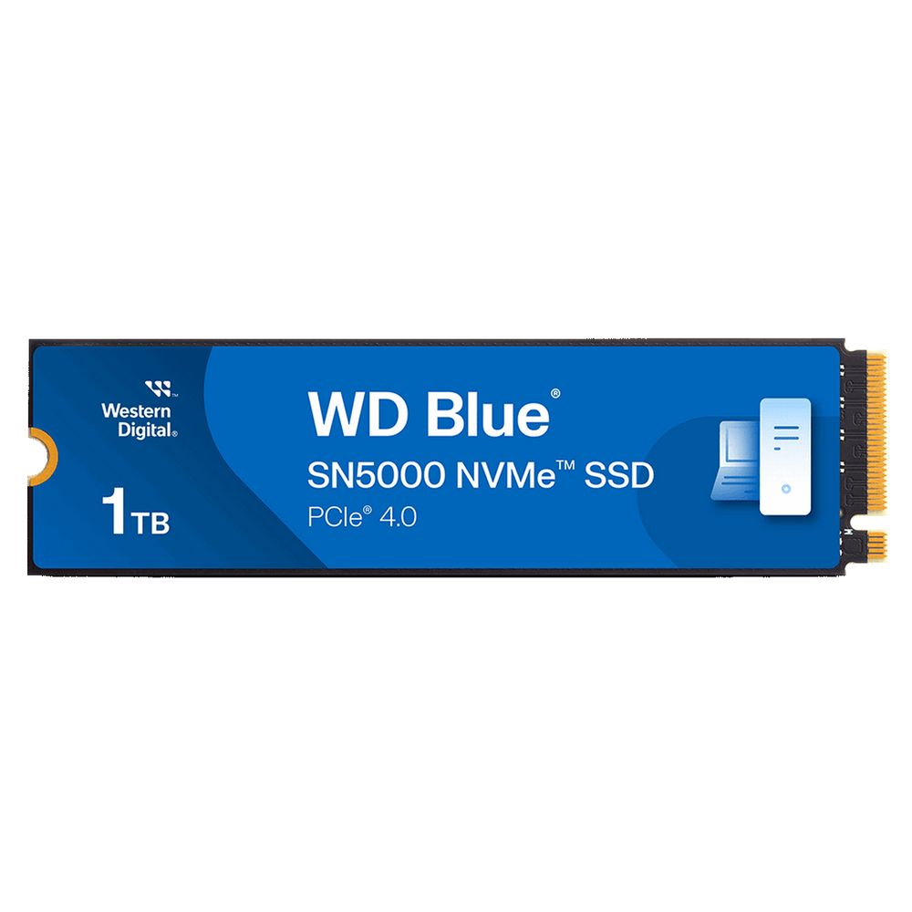 Твердотельный накопитель SSD Western Digital M.2 2280 1TB Blue WDS100T4B0E PCIe Gen4 x4, NVMe — изображение 3