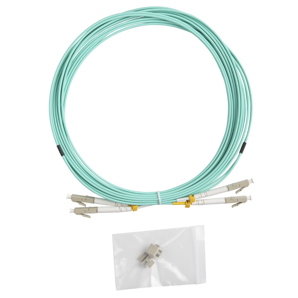 Кабель оптический Hyperline FC-D2-503-LC/PR-SC/PR-H-5M-LSZH-BK Патч-корд волоконно-оптический (шнур) MM 50/125(OM3), LC-SC, duplex, 10G, LSZH, 5м, черный — изображение 4