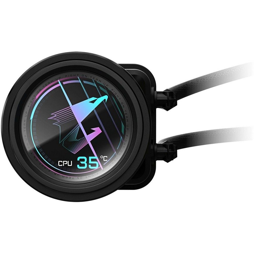 Жидкостная система охлаждения Gigabyte AORUS ELITE 240 2 x 120mm ARGB Fan, RTL — изображение 3