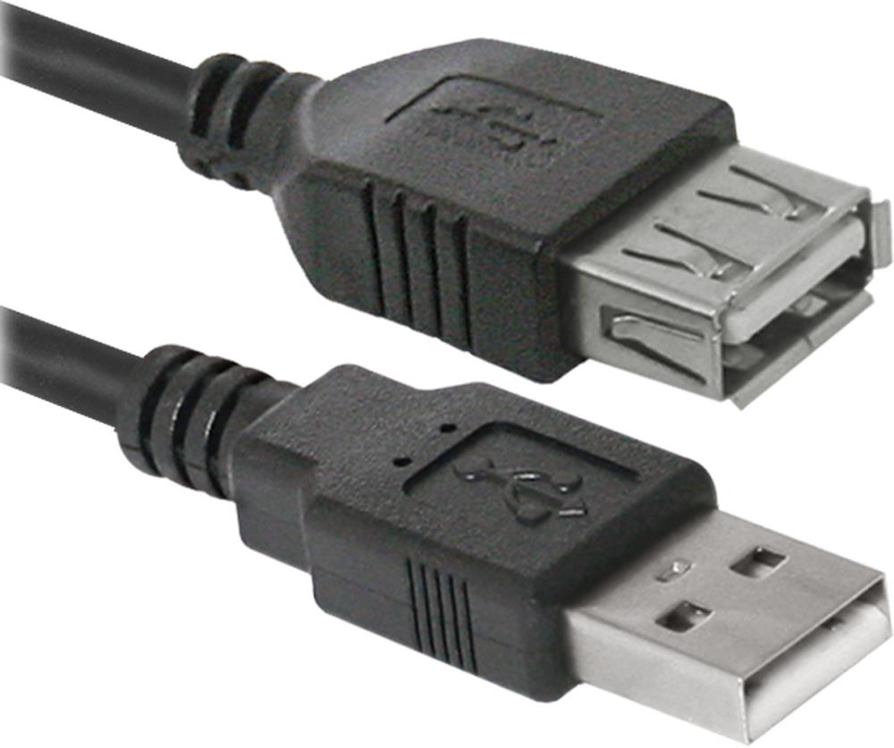Кабель USB2 AM/AF 3M USB02-10 87453 DEFENDER — изображение 3