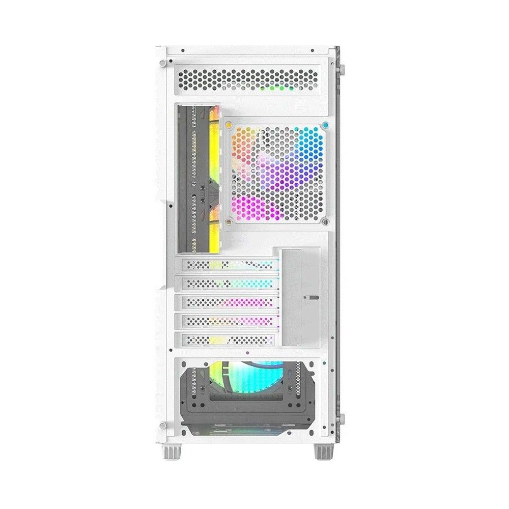 Корпус Case ID-Cooling WARE 300 ARGB White mATX/win TG/ 4 fans/ Type C/ CPU 160mm/ GPU 320mm/ no PSU — изображение 6